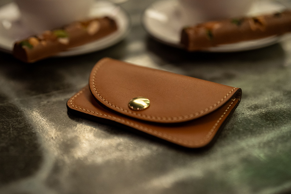Card and Coin Holder – Bicyclist: Handmade Leather Goods