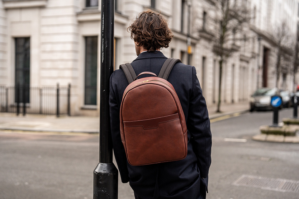 Millbrook Leather Backpack | Made in England by Tusting